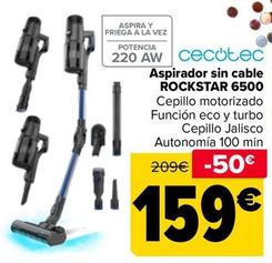 Oferta de Cecotec - Aspirador Sin Cable  Rockstar 6500 por 159€ en Carrefour