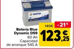 Oferta de Varta - Batería Blue  Dynamic D59 por 123,25€ en Carrefour