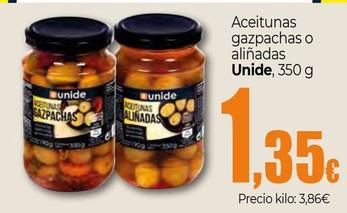 Oferta de Unide - Aceitunas Gazpachas O Aliñadas por 1,35€ en Unide Market