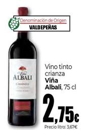 Oferta de Viña Albali - Vino Tinto Crianza por 2,75€ en Unide Market