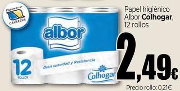 Oferta de Colhogar - Papel Higiénico Albor por 2,49€ en Unide Market