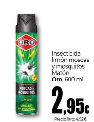 Oferta de Oro - Insecticida Limón Moscas Y Mosquitos Matón por 2,95€ en Unide Market