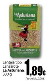 Oferta de La Asturiana - Lenteja Tipo Lanzarote por 1,89€ en Unide Market