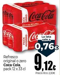 Oferta de Coca-Cola - Refresco Original O Zero por 9,12€ en Unide Market