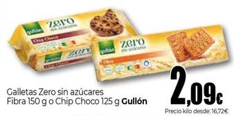 Oferta de Gullón - Galletas Zero Sin Azucares Fibra O Chip Choco por 2,09€ en Unide Market