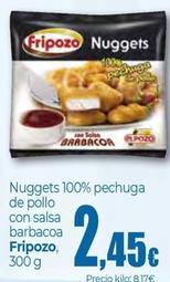 Oferta de Fripozo - Nuggets 100% Pechuga De Pollo Con Salsa Barbacoa por 2,45€ en Unide Market