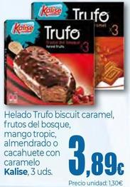 Oferta de Kalise - Helado Trufo Biscuit Caramel por 3,89€ en Unide Market
