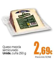 Oferta de Unide - Queso Mezcla Semicurado por 2,69€ en Unide Supermercados