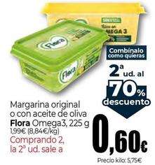 Oferta de Flora - Margarina Orginal O Con Aceite De Oliva Omega 3 por 0,6€ en Unide Supermercados