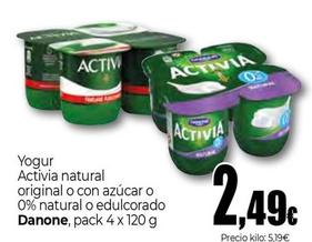 Oferta de Danone - Yogur Activia Natural Original O Con Azucar O 0% Natural O Edulcorado por 2,49€ en Unide Supermercados