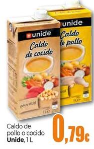 Oferta de Unide - Caldo De Pollo O Cocido por 0,79€ en Unide Supermercados