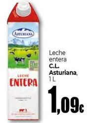Oferta de Asturiana - Leche Entera C.L. por 1,09€ en Unide Supermercados
