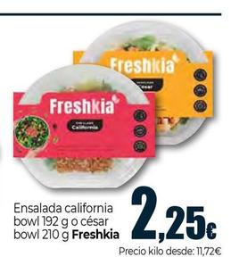 Oferta de Freshkia - Ensalada California Bowl por 2,25€ en Unide Supermercados