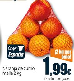 Oferta de Naranja De Zumo por 1,99€ en Unide Supermercados