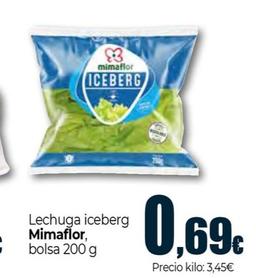 Oferta de Mimaflor - Lechuga Iceberg por 0,69€ en Unide Supermercados