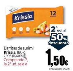 Oferta de Krissia - Barritas De Surimi por 2,99€ en Unide Supermercados
