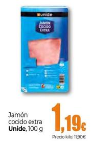 Oferta de Unide - Jamón Cocido Extra por 1,19€ en Unide Supermercados