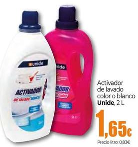 Oferta de Unide - Activador De Lavado Color O Blanco por 1,65€ en Unide Supermercados