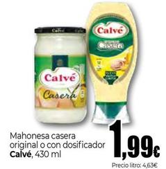 Oferta de Calvé - Mahonesa Casera Original O Con Dosificador por 1,99€ en Unide Supermercados