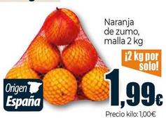 Oferta de Naranja De Zumo por 1,99€ en Unide Supermercados