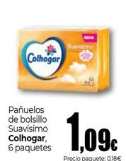Oferta de Colhogar - Pañuelos De Bolsillo Suavisimo por 1,09€ en Unide Supermercados