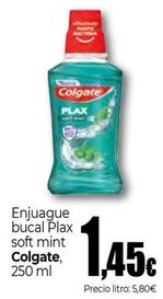 Oferta de Colgate - Enjuague Bucal Plax Soft Mint por 1,45€ en Unide Supermercados