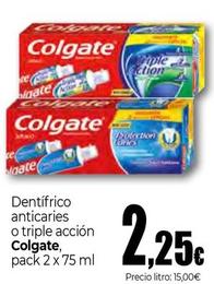Oferta de Colgate - Dentifrico Anticaries O Triple Acción por 2,25€ en Unide Supermercados