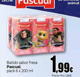 Oferta de Pascual - Batido Sabor Fresa por 1,99€ en Unide Supermercados