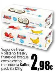Oferta de Kalise - Yogur De Fresa Y Platano por 2,98€ en Unide Supermercados