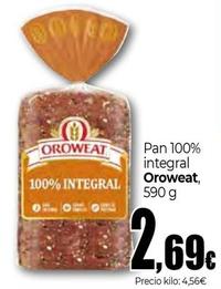 Oferta de Oroweat - Pan 100% Integral por 2,69€ en Unide Supermercados