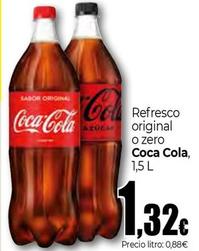 Oferta de Coca-Cola - Refresco Original O Zero por 1,32€ en Unide Supermercados