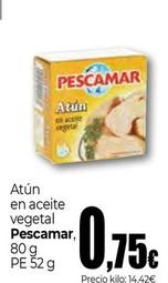 Oferta de Pescamar - Atun En Aceite Vegetal por 0,75€ en Unide Supermercados