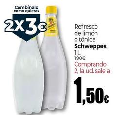 Oferta de Schweppes - Refresco De Limon O Tonica por 1,9€ en Unide Market