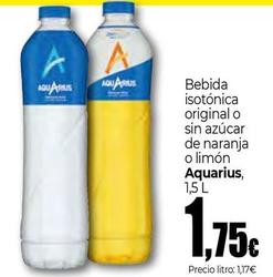 Oferta de Aquarius - Bebida Isotonica Original O Sin Azúcar De Naranja O Limón por 1,75€ en Unide Market