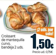 Oferta de Croissants De Mantequilla Curvo por 1,5€ en Unide Market