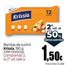 Oferta de Krissia - Barritas De Surimi por 2,99€ en Unide Market