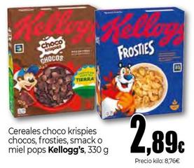 Oferta de Kellogg's - Cereales Choco Krispies Chocos Frosties Snack O Miel Paps por 2,89€ en Unide Market