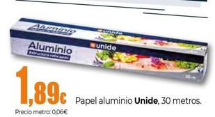 Oferta de Unide - Papel Aluminio por 1,89€ en Unide Market