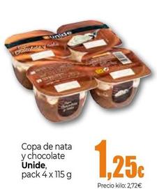 Oferta de Unide - Copa De Nata Y Chocolate por 1,25€ en Unide Market