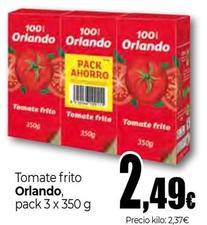 Oferta de Orlando - Tomate Frito por 2,49€ en Unide Market