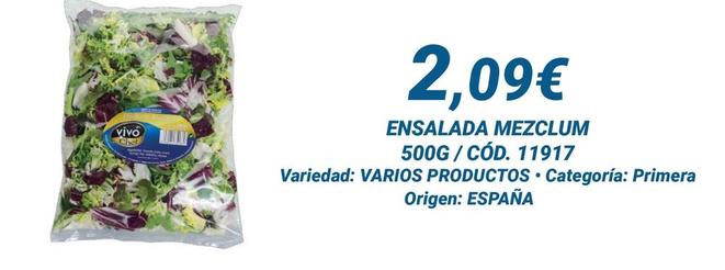 Oferta de Ensaladas por 2,09€ en Dialsur Cash & Carry