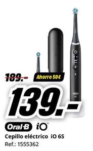 Oferta de Oral B - Cepillo Eléctrico Io 6S por 139€ en MediaMarkt