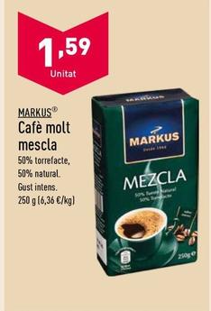 Oferta de Markus - Cafe Molt Mescla por 1,59€ en ALDI