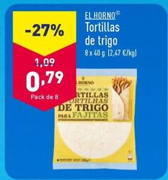 Oferta de El Horno - Tortillas De Trigo por 0,79€ en ALDI