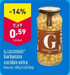 Oferta de El Cultivador - Garbanzos Cocidos Extra por 0,59€ en ALDI