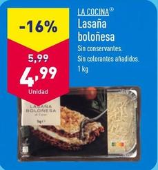 Oferta de LA COCINA - Lasaña Boloñesa por 4,99€ en ALDI