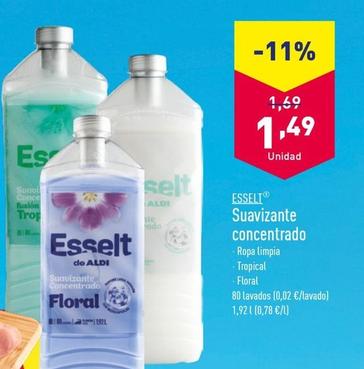 Oferta de Esselt - Suavizante Concetrado por 1,49€ en ALDI