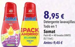 Oferta de Detergente lavavajillas por 8,95€ en SPAR