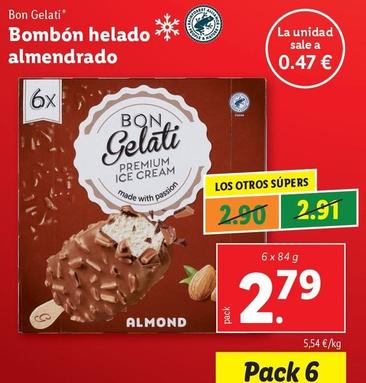 Oferta de Bon Gelati - Bombón Helado Almendrado por 2,79€ en Lidl