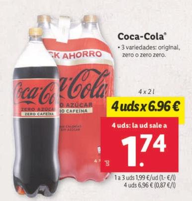 Oferta de Coca-cola - Original por 1,99€ en Lidl